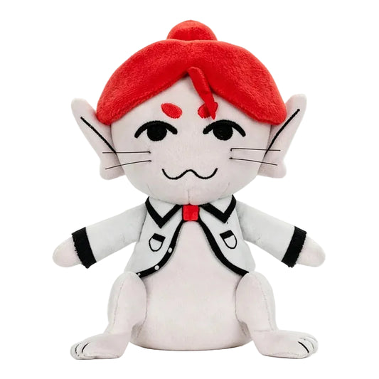 Argemia plushie red hair front view on white background