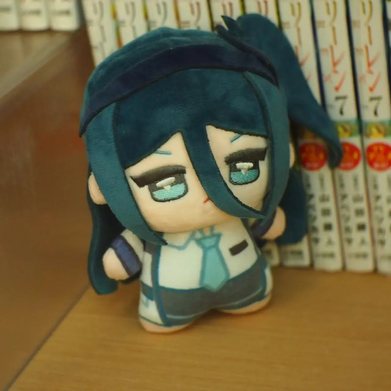 Aris Tendou plush front view PP cotton filled handmade soft toy
