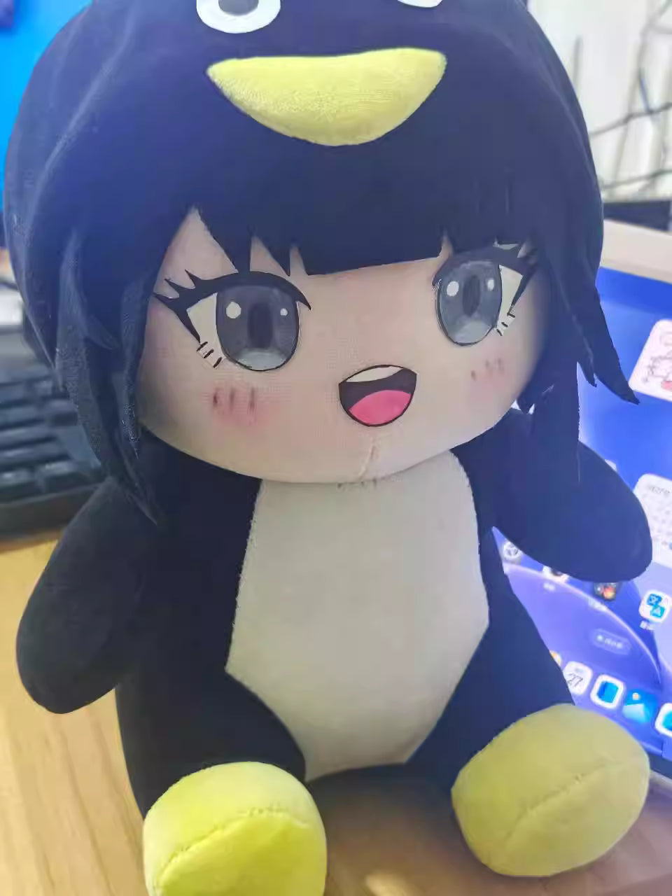 Arknights Endfield Endmin penguin meme plush toy product photo
