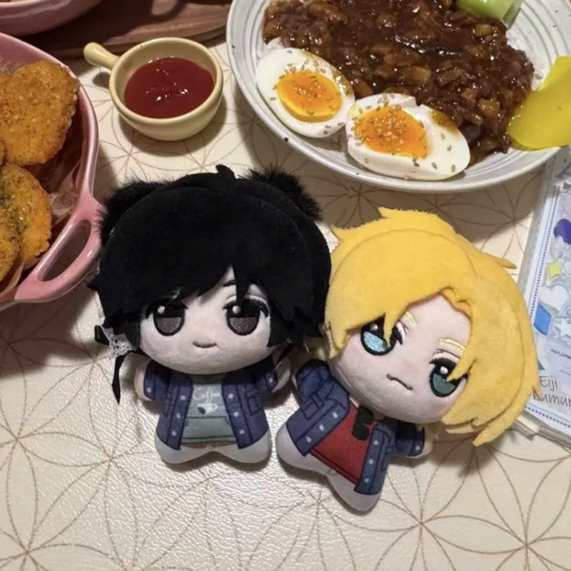 Ash Lynx and Eiji Okumura plush set fan made Banana Fish inspired keychain dolls