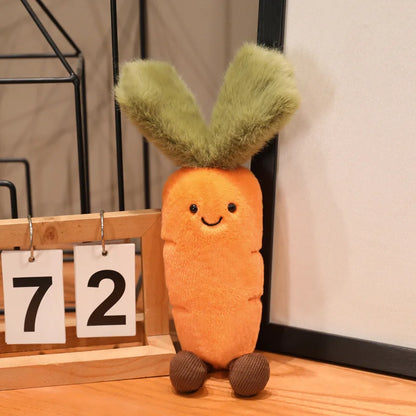 Asparagus plush toy green novelty stuffed animal unique gift