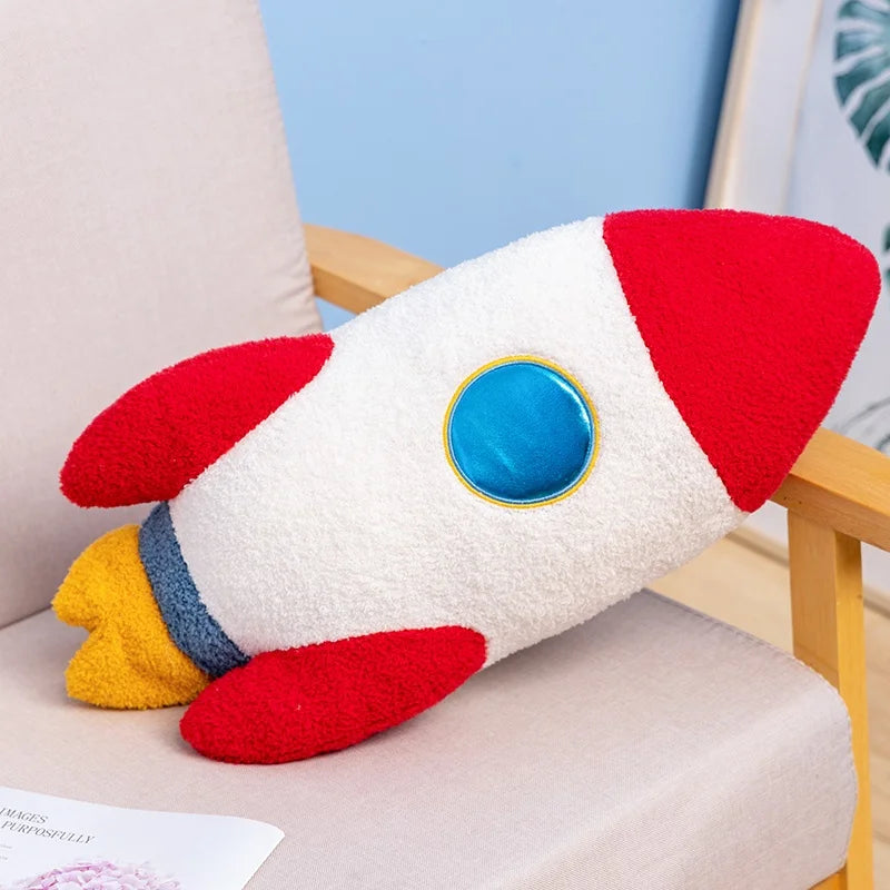 Astronaut plush toy rocket plushie and spaceship stuffed animal standing together