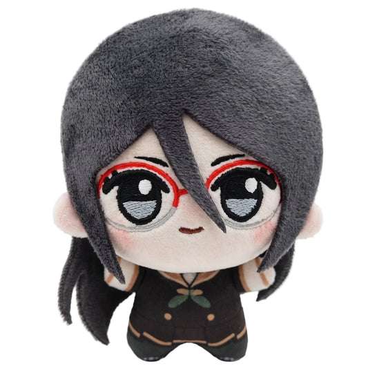 Asuka Tanaka plushie 10cm fan made Sound Euphonium collectible with red glasses