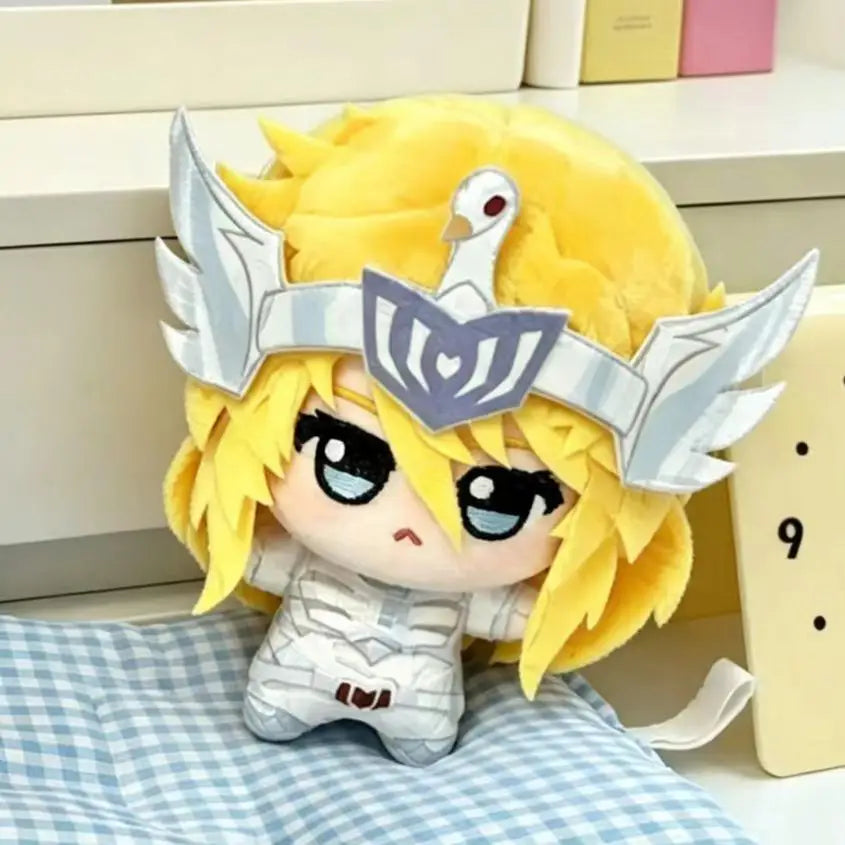 Asura Aries Gold Saint handmade plush 10cm zodiac knight collectible soft cotton anime doll