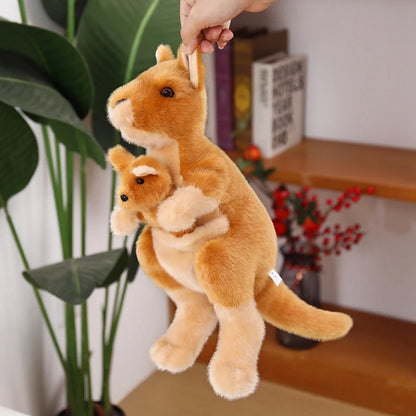 Australian animal plush kangaroo toy in natural standing pose