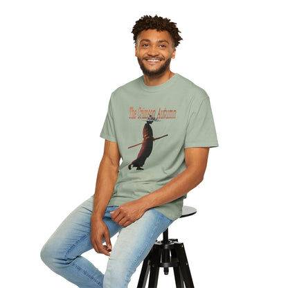 Autumn aesthetic shirt paired with worn boots and dark jeans
