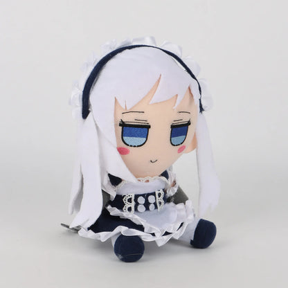 Azur Lane fan art plush trio standing display view
