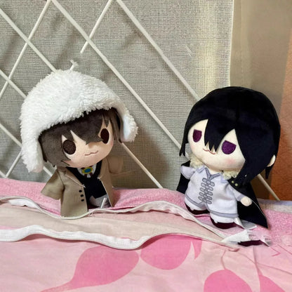 BSD anime plush collection featuring Armed Detective Agency characters
