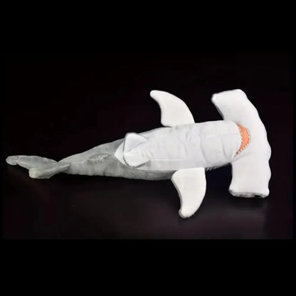 Baby and Adult hammerhead shark plushie size comparison 33cm and 63cm