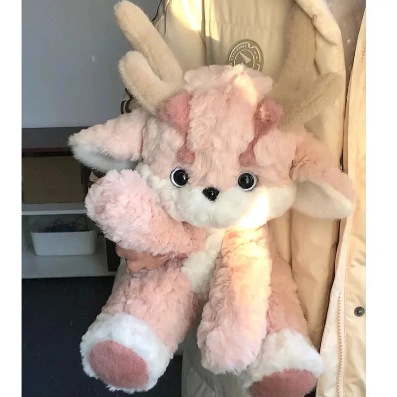 Baby dragon stuffed animal full body view, 30cm handmade dragon plush
