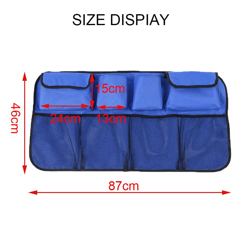 Back seat car organizer measurements and dimensions diagram