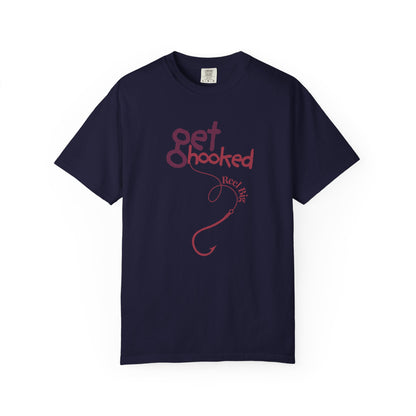 Back view of the relaxed fit reel big fishing shirt on a clean white background.