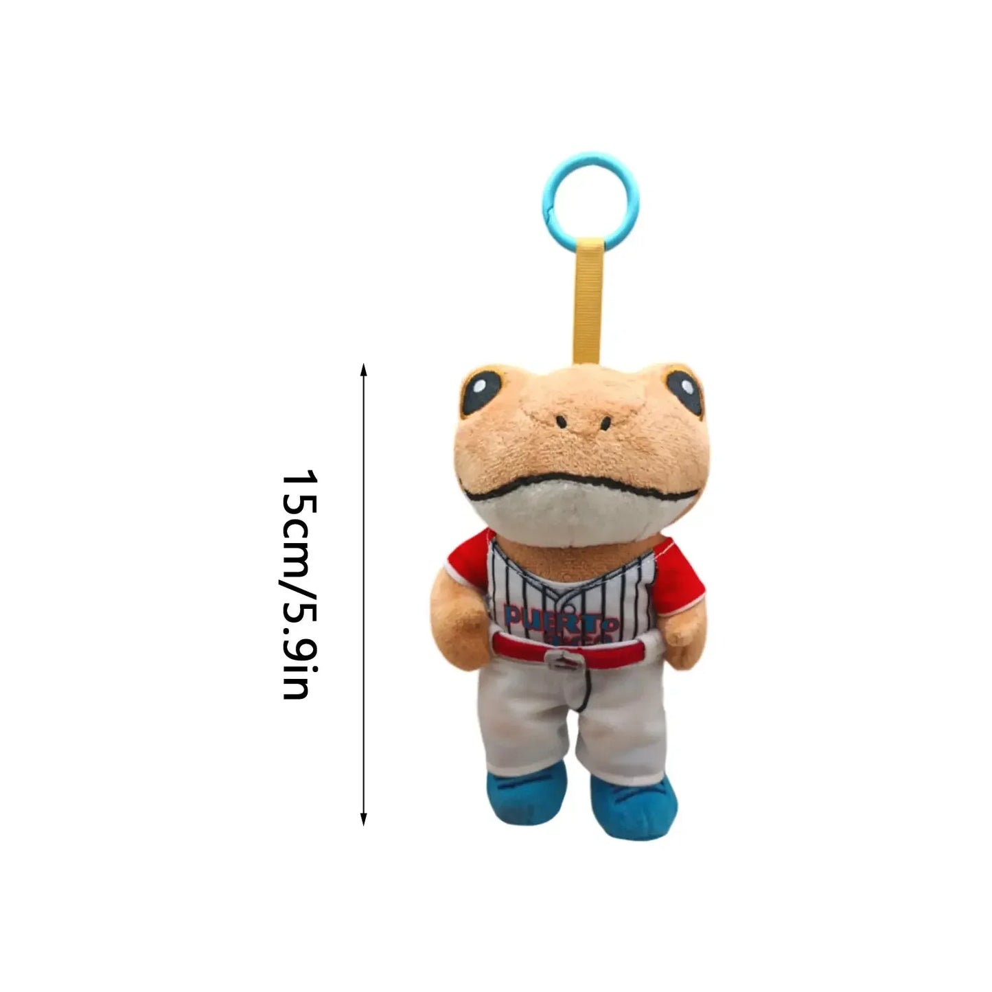 Bad bunny keychain featuring the toad character from the film DeBÍ TiRAR MáS FOToS.