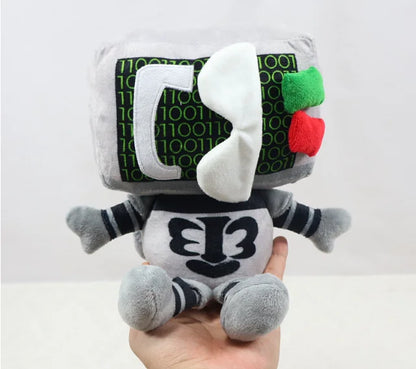 Badware toy bent pipe back detail handmade robotic stuffed figure