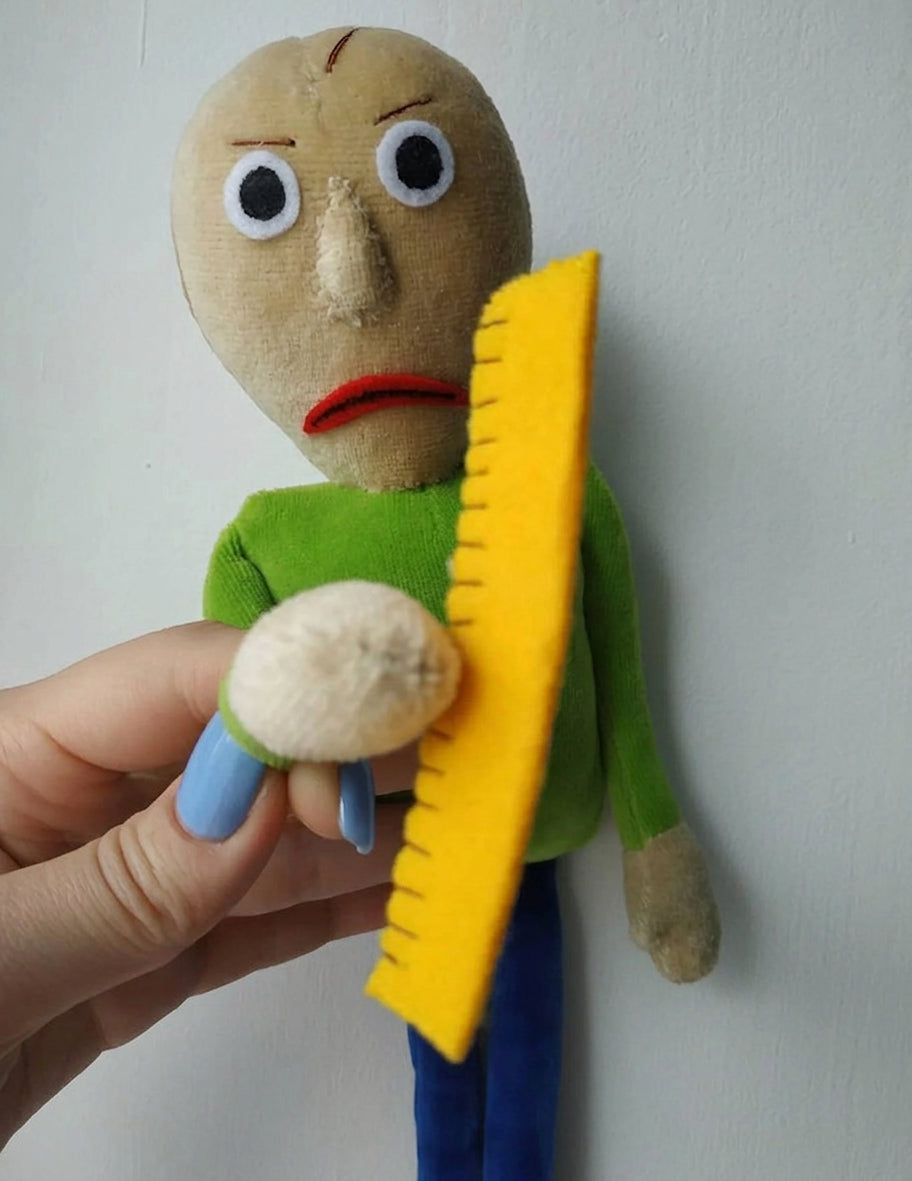 Baldi's Basics handmade plush all four variants angry happy lime forest green