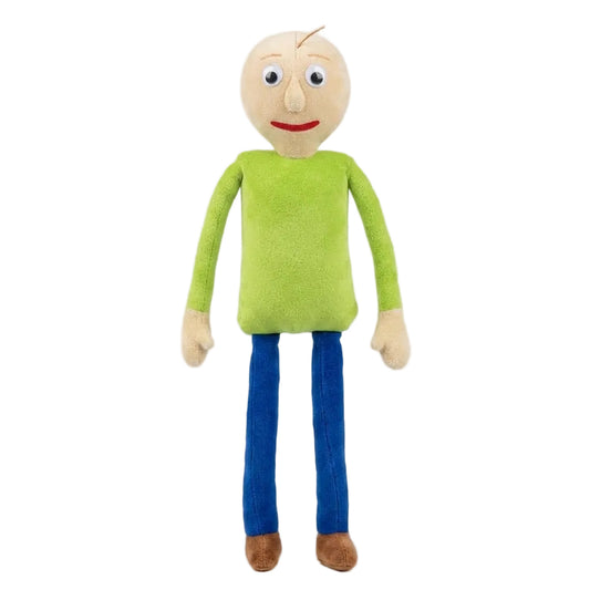 Baldi stuffed toy angry expression forest green handmade plush 25cm