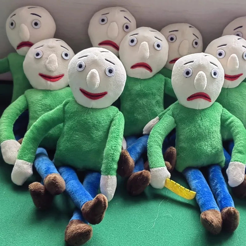 Baldi stuffed toy front view 25cm handmade gaming plush gift
