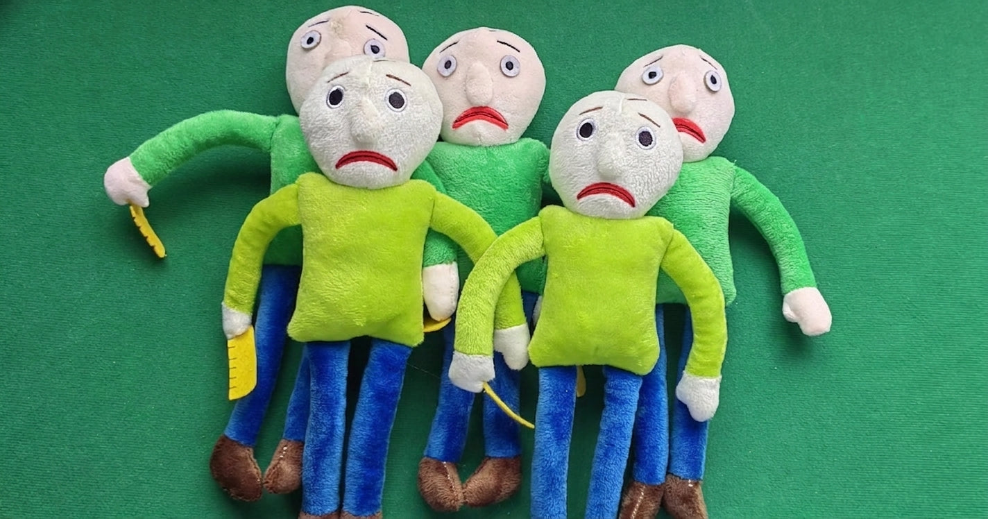 Baldi stuffed toy handmade plush angry and happy expressions gaming collectible gift idea