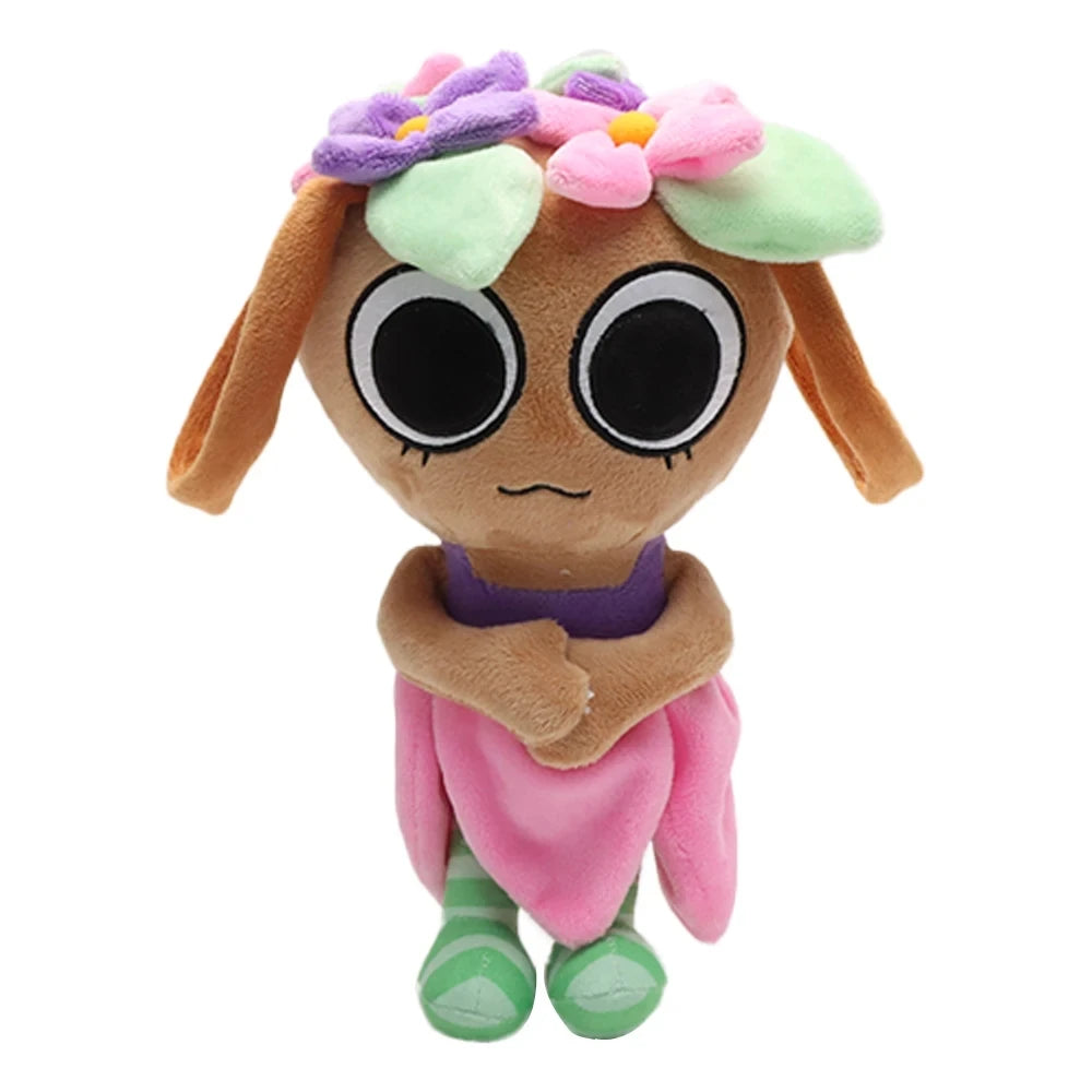 Bassie Dandy's World plush standing next to other Toons