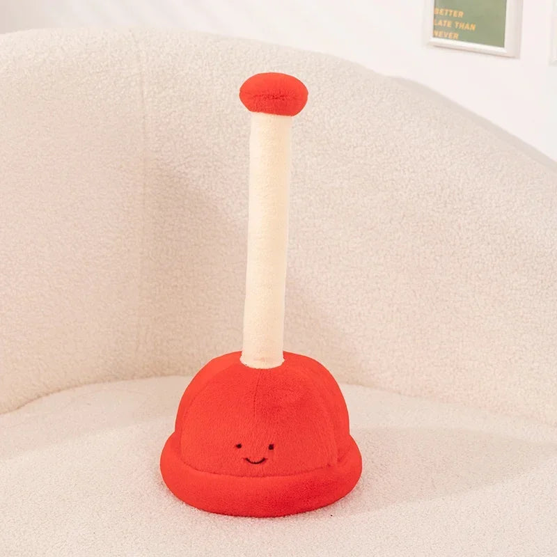 Bathroom plushies individual variants toilet poop plunger roll paper novelty toys
