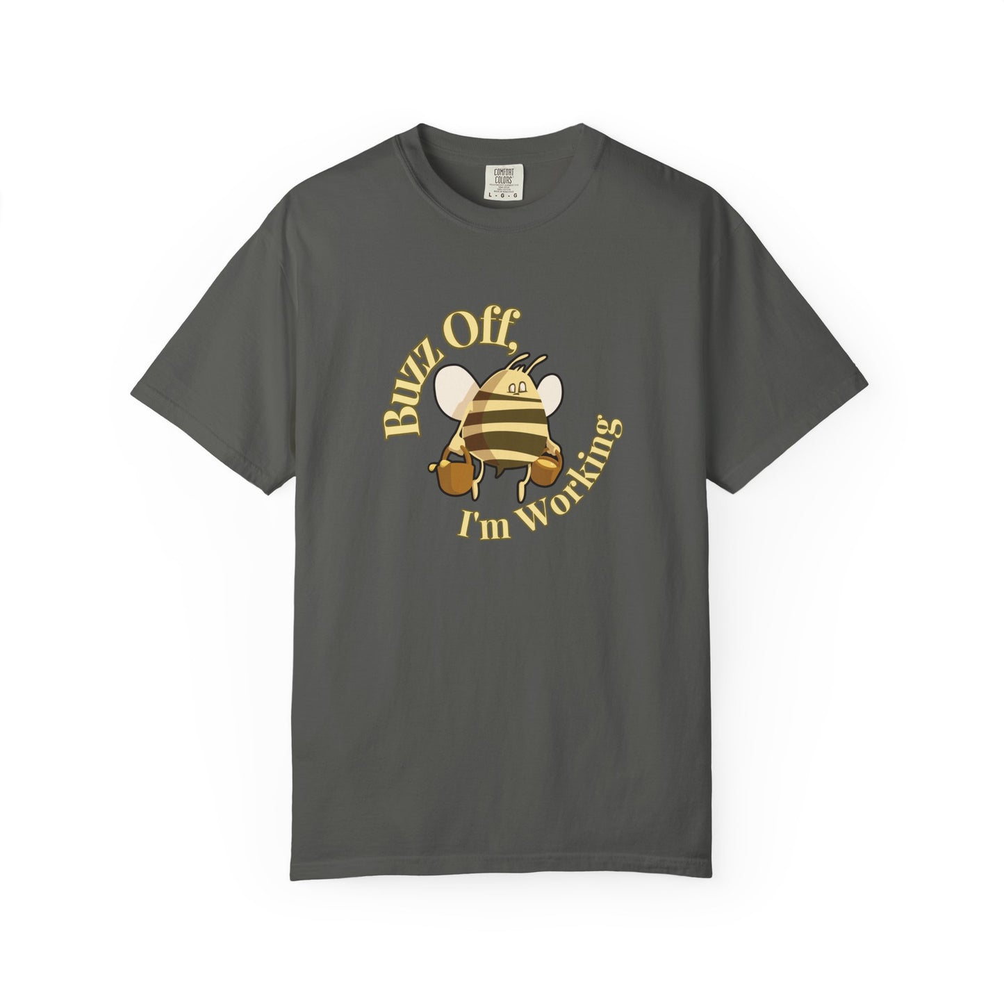 Beekeeper graphic tee flat lay showing relaxed fit and soft garment-dyed texture