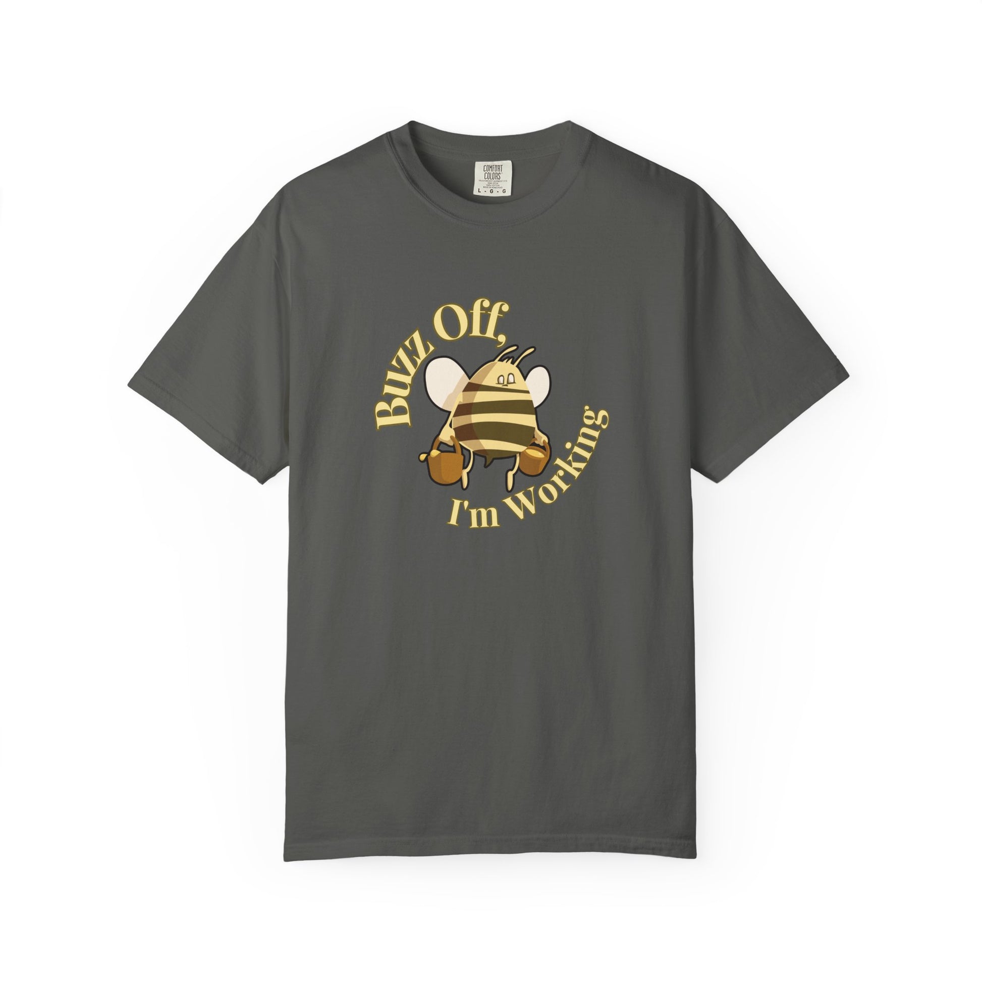 Beekeeper graphic tee flat lay showing relaxed fit and soft garment-dyed texture