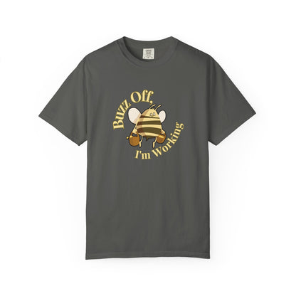 Beekeeper graphic tee flat lay showing relaxed fit and soft garment-dyed texture