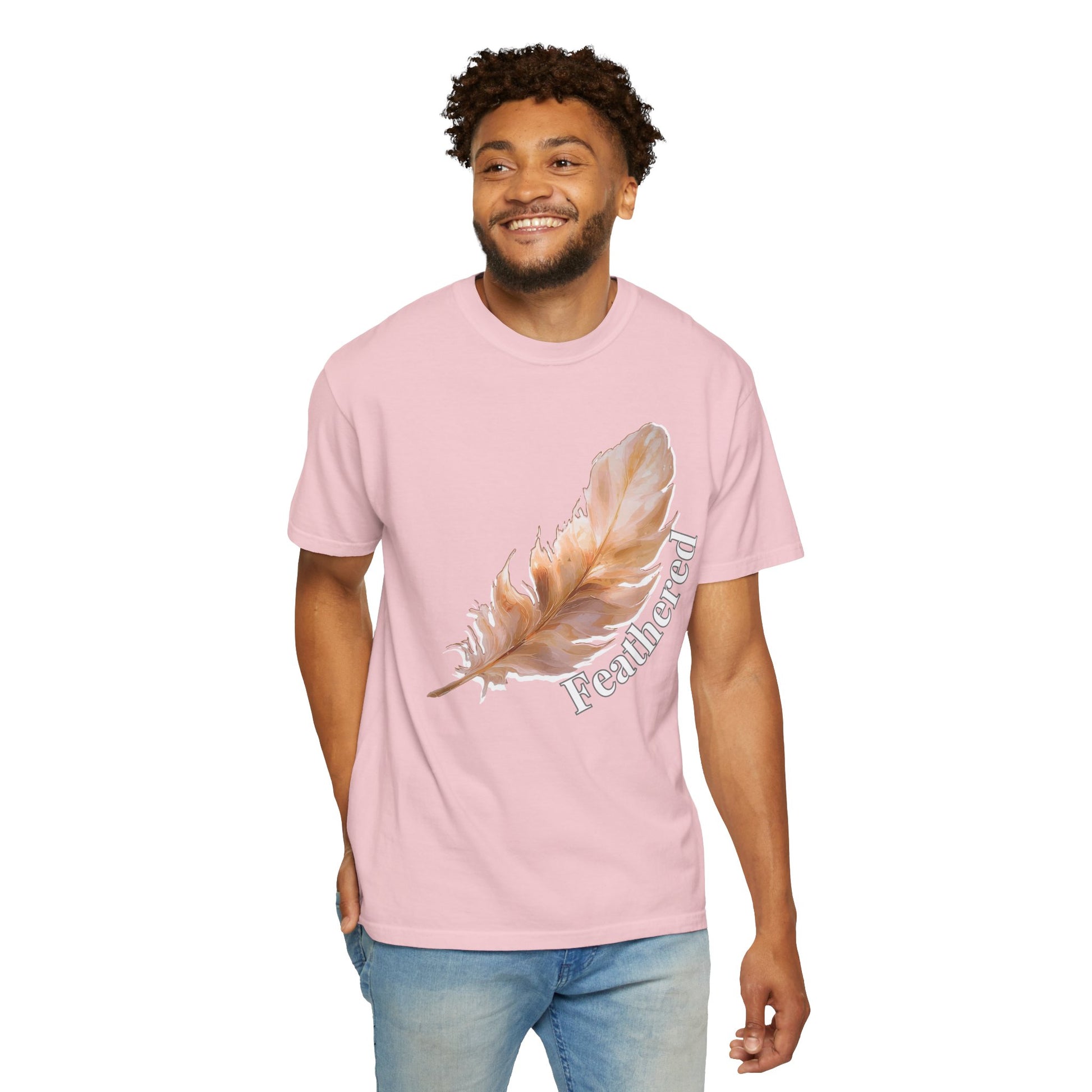 Bird lover shirt paired with hiking boots and outdoor gear flat lay