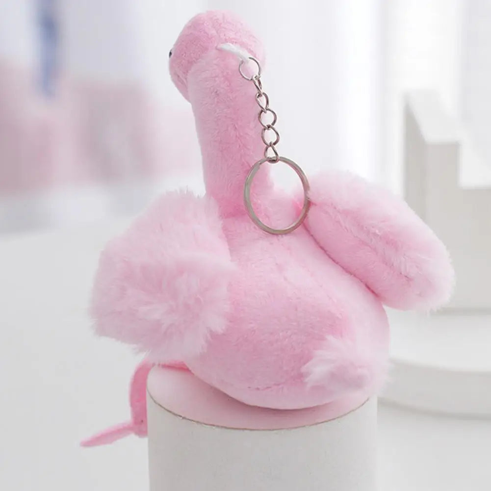 Bird plush keychain 17cm size reference both pink and baby pink colorways side by side on white surface
