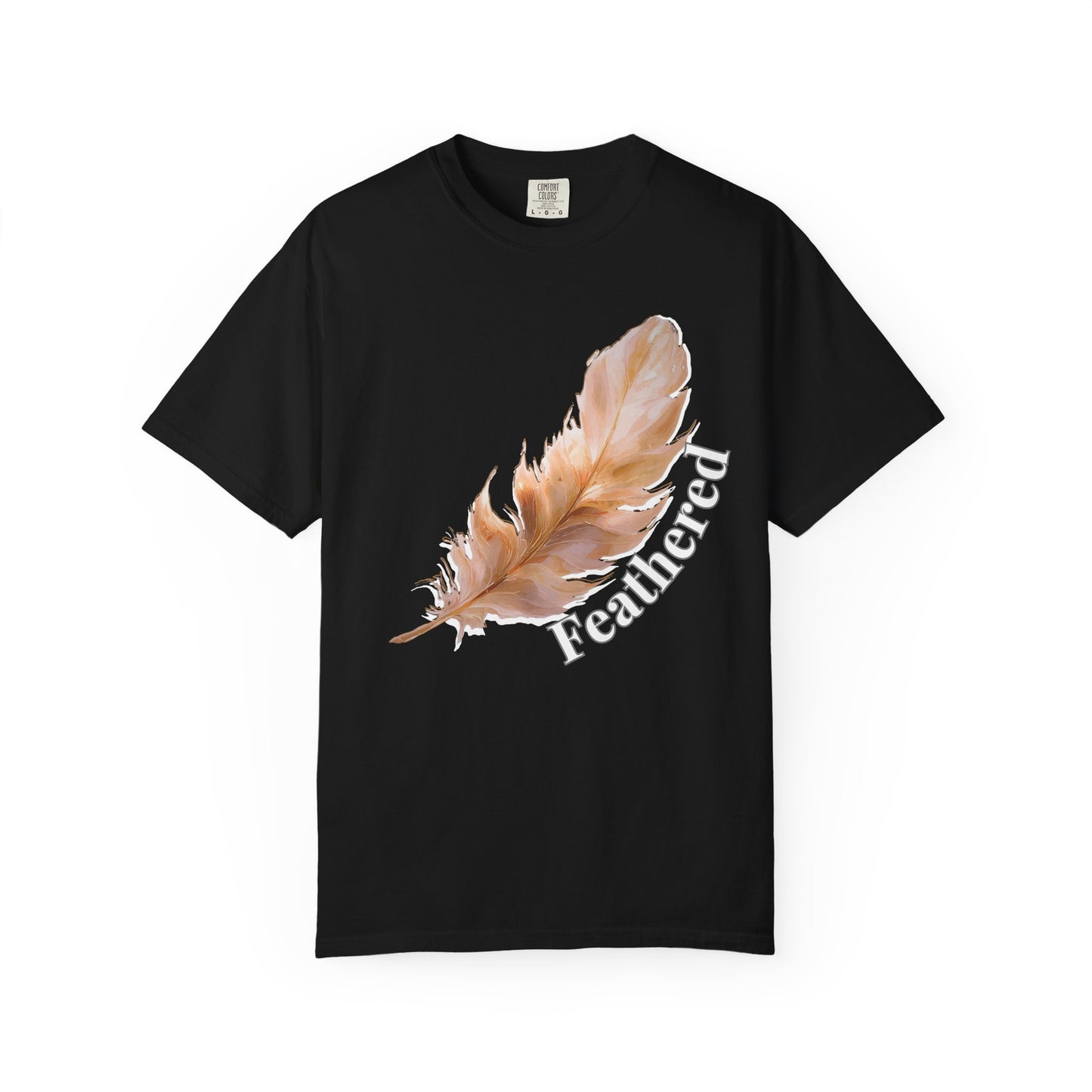 Bird watching t shirt featuring elegant feather design for nature lovers and birders