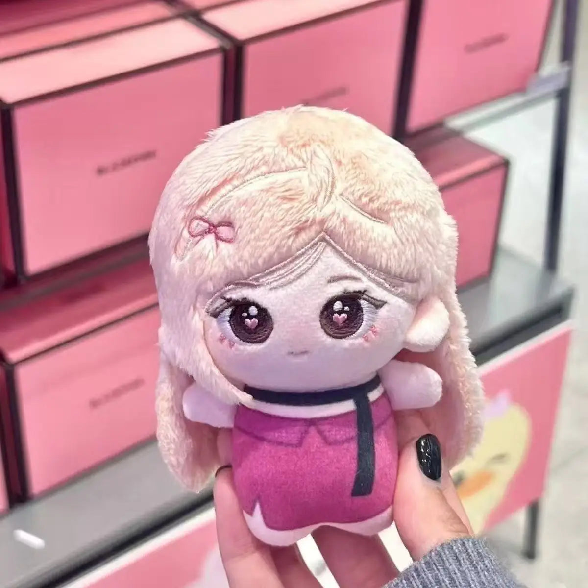 人形 rose pink Rose Plush Toy Inspired by Born Pink 10cm Kpop Plush Collectible