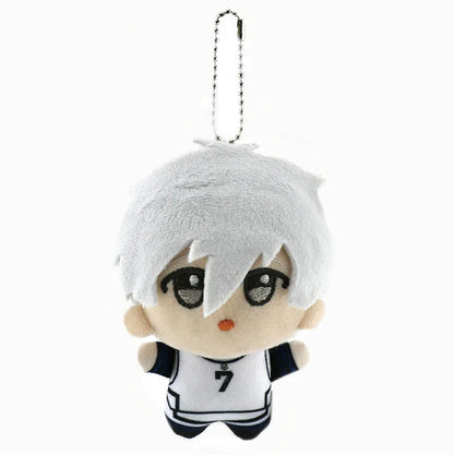 Blue Lock Merchandise palm-sized strikers displayed as a complete Chibi Anime Keychain collection