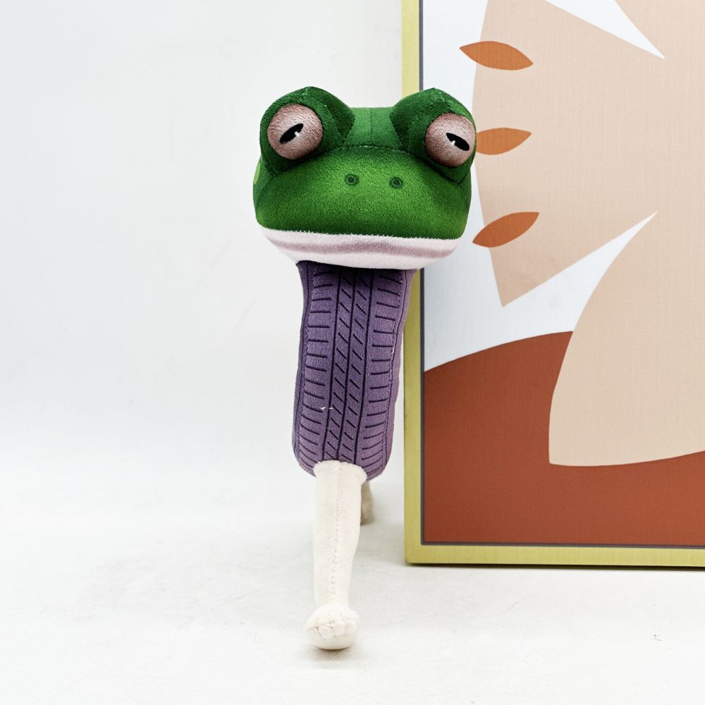 Brainrot plush toy Ambalabu sitting on shelf display
