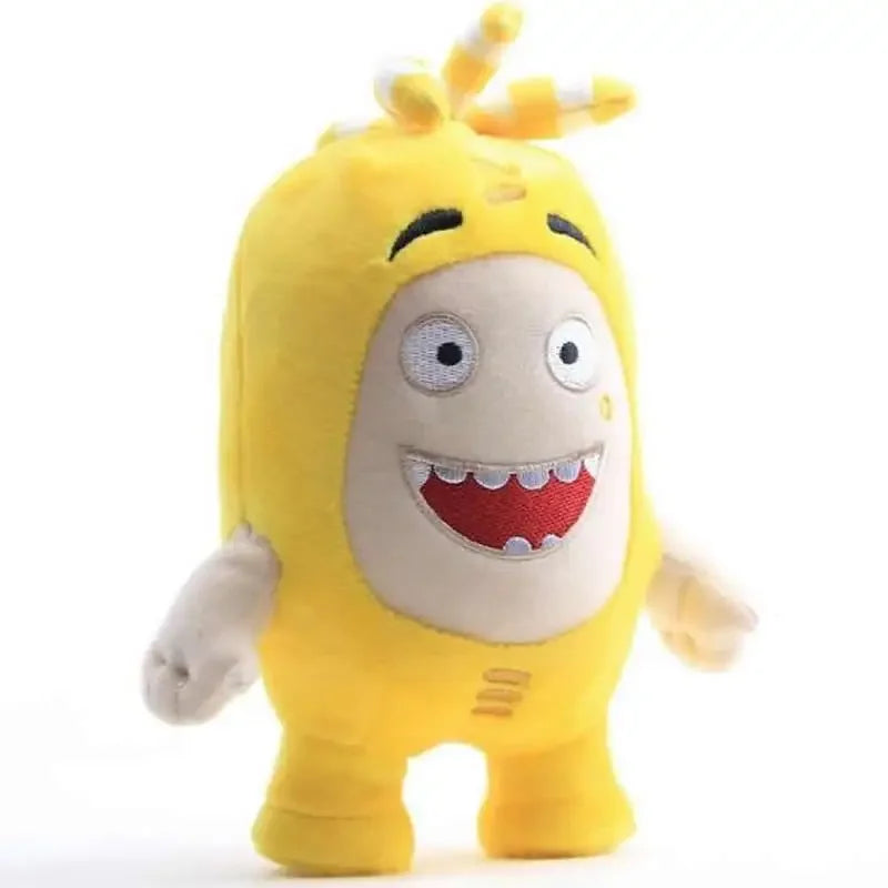 Bubbles yellow stuffed doll for kids with glasses detail