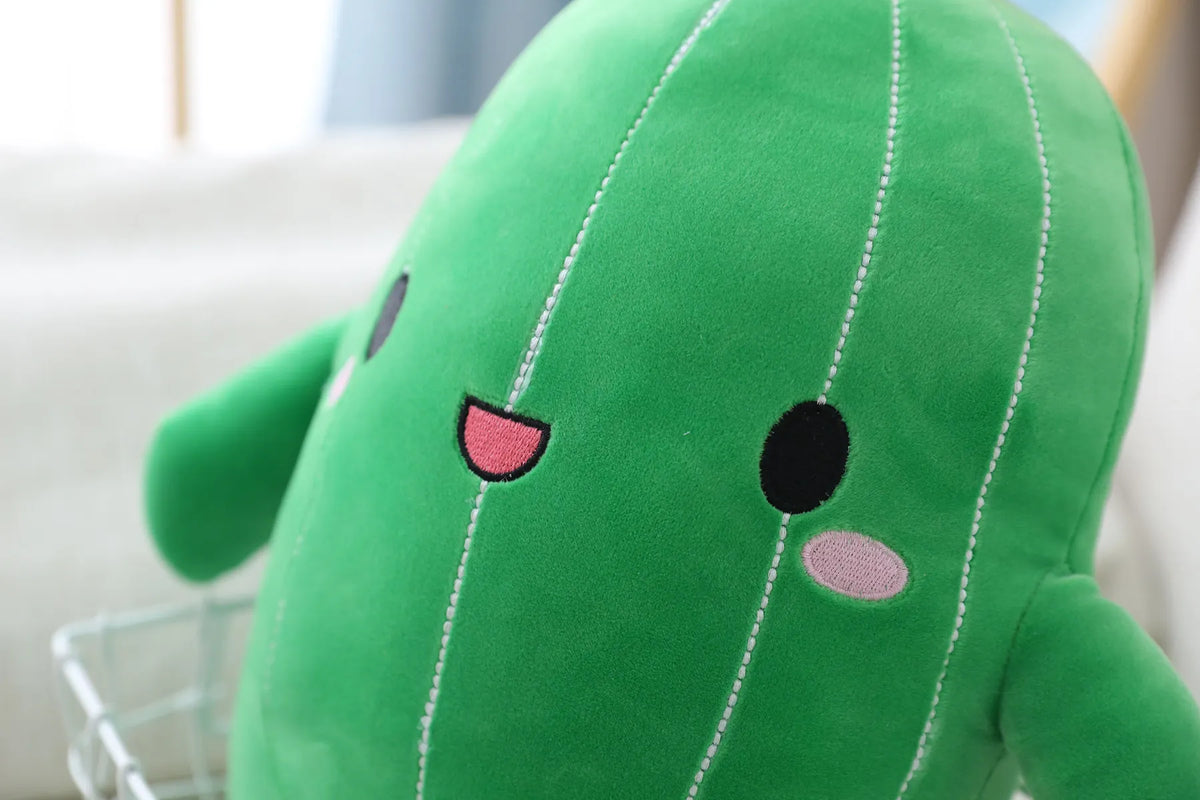 Cactus plush toy presented as a gift ready kawaii plush toy in packaging