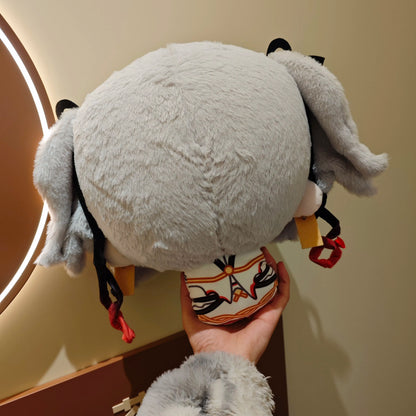 Camellya plush fan-inspired flower character handmade doll