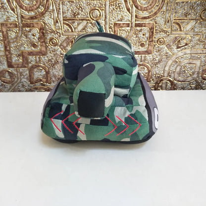 Camo Commander military plush pillow used as kids bedroom decor accent