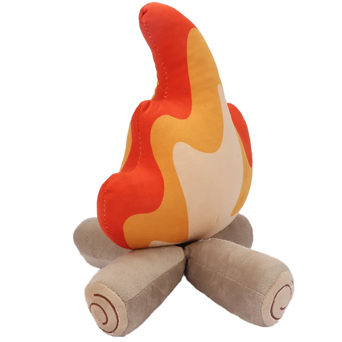 Campfire plush pillow for outdoor camping room decor