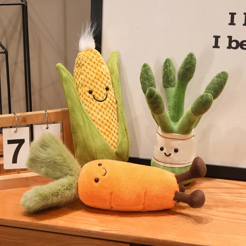 Carrot plush orange vegetable plushie soft stuffed toy