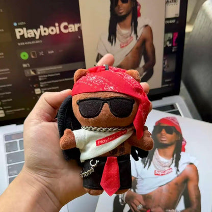 Carti keychain plushie soft PP cotton handmade collectible
