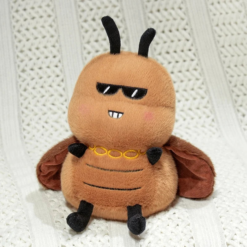 Cartoon cockroach toy Lace Collar variant soft PP cotton plush texture detail