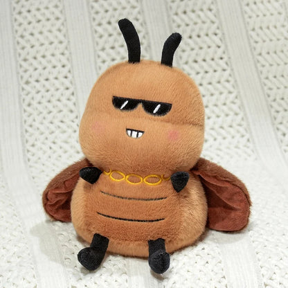Cartoon cockroach toy Lace Collar variant soft PP cotton plush texture detail