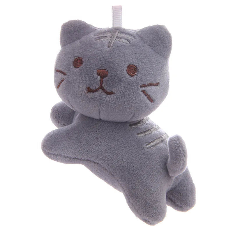 Cat keychain pendant hanging as Christmas tree ornament holiday decoration