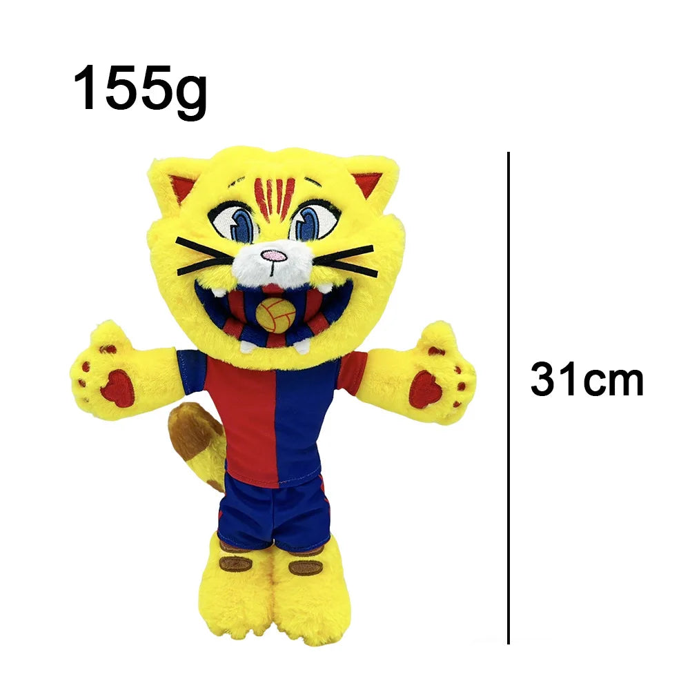 Catalan football club plush mascot cat full body view
