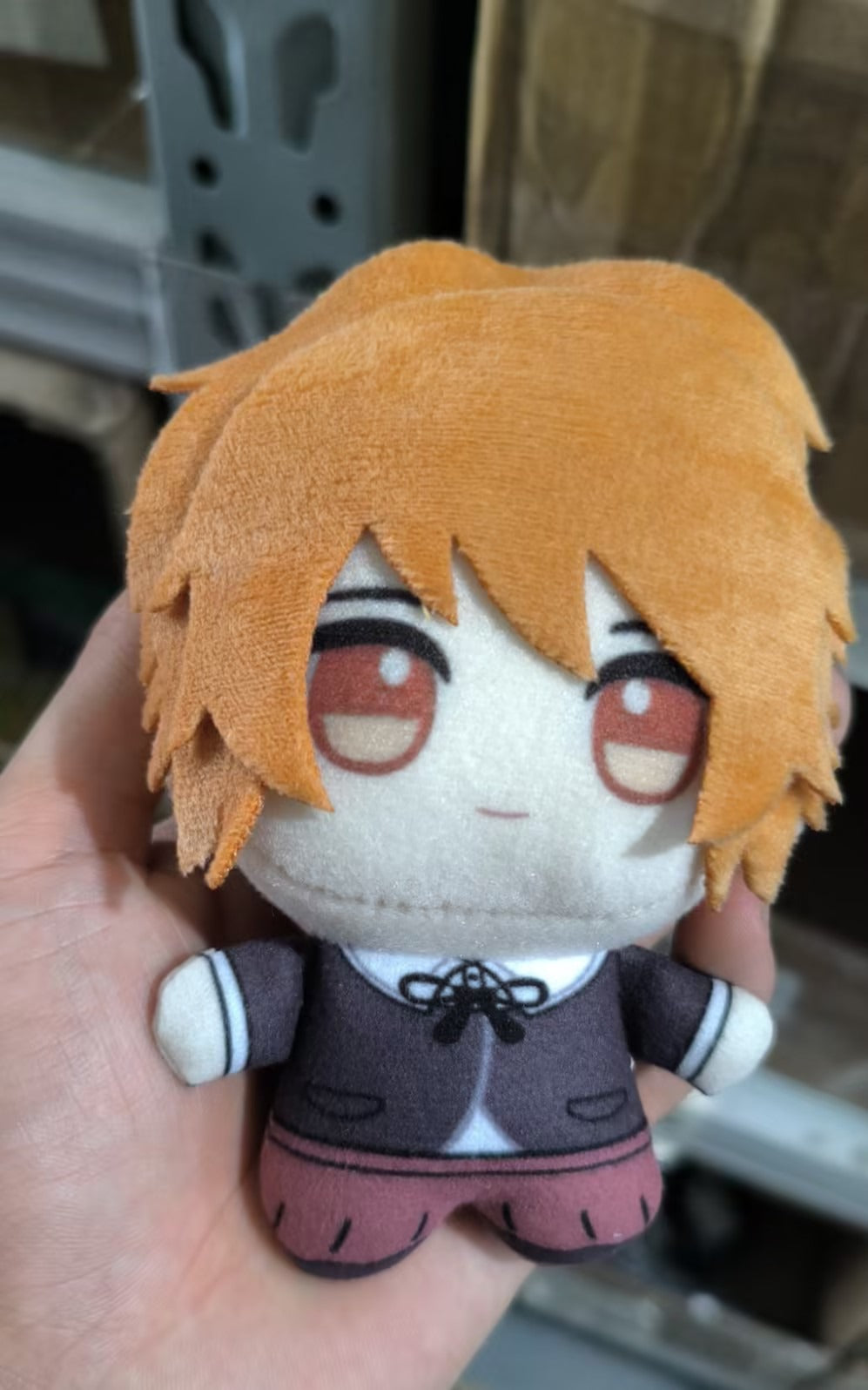 Chihiro_Fujisaki_chibi_plush_close-up_face_detail_anime_game_collectible_supplier_photo