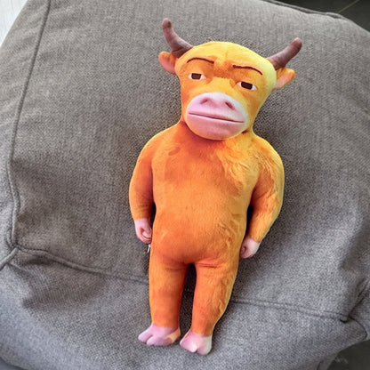 Chinese viral film cow plushie soft toy collectible figure