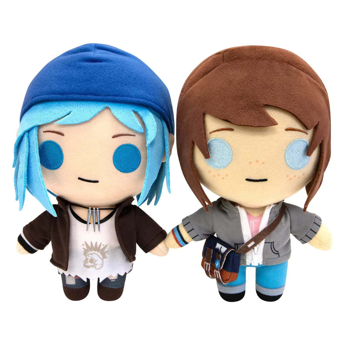 Chloe Price collector plush figure with blue hair detail close up
