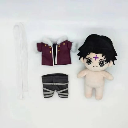 Chrollo handmade anime plush removable clothes dark coat 23cm
