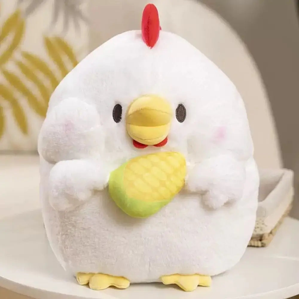 Chubby rabbit plush stuffed animal pillow 35 cm size front view