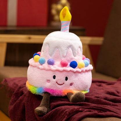 Classic Strawberry kawaii cake plush toy pastel pink variant